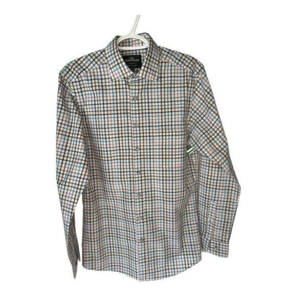 Rodd & Gunn Sports Fit‎ Multicolor Plaid Print Cottoj Dress Shirt Size XS NWT